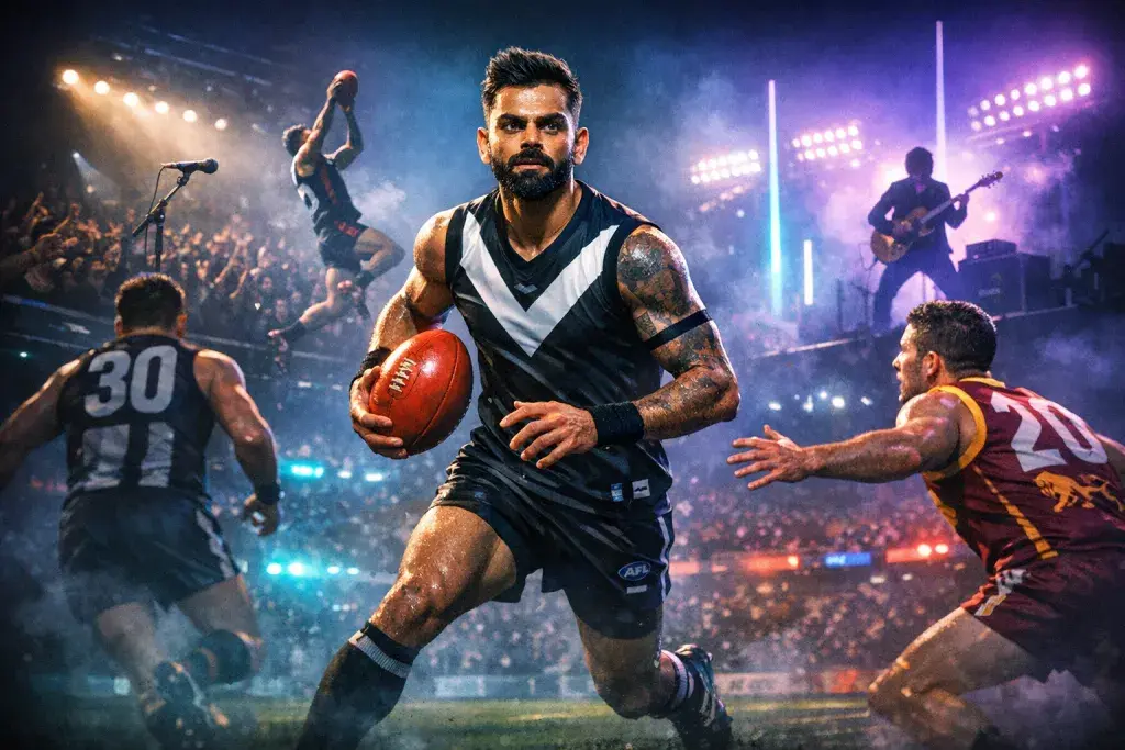AFL Figures Cast Virat Kohli as Rockstar with Key Field Roles