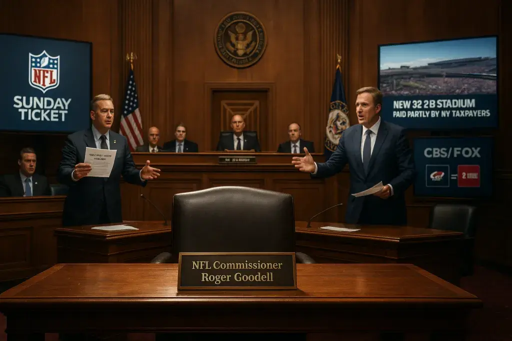 Congress Grills NFL Over Antitrust Exemption as Goodell Skips Hearing