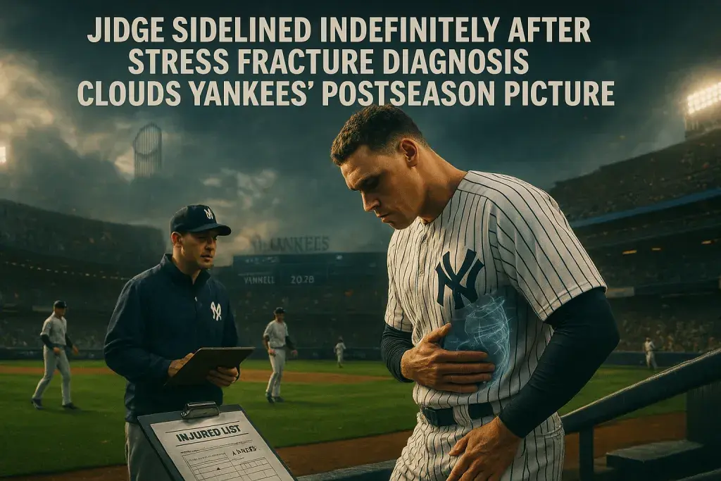 Judge Sidelined Indefinitely After Stress Fracture Diagnosis Clouds Yankees' Postseason Picture