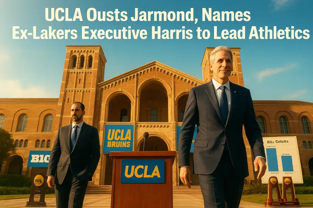 UCLA Ousts Jarmond, Names Ex-Lakers Executive Harris to Lead Athletics