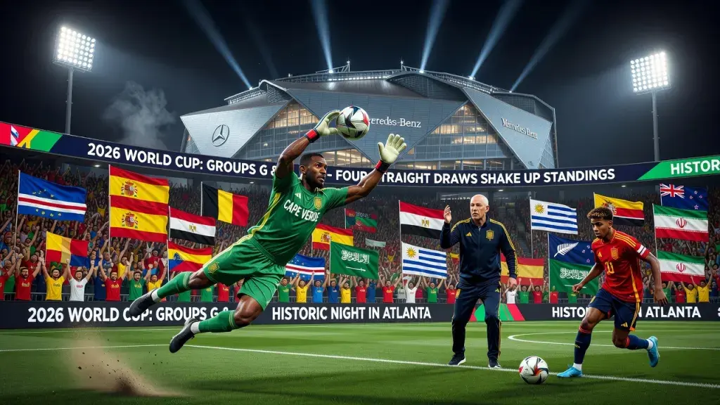 Four Straight Draws Shake Up World Cup Groups G and H