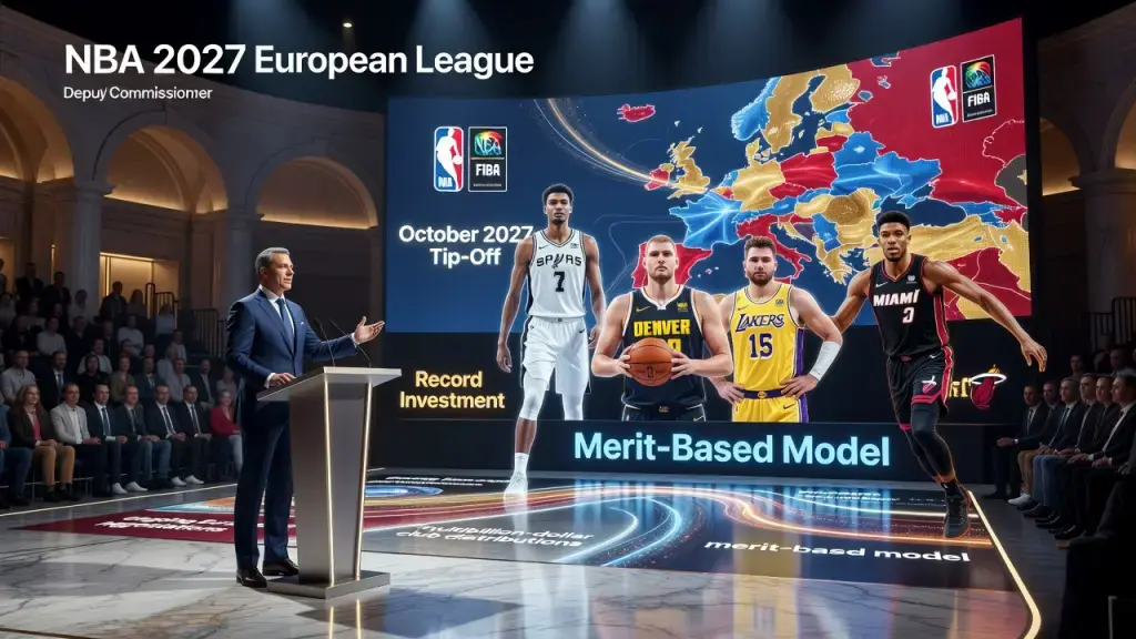 NBA Confirms 2027 European League Launch, Promises Record Investment