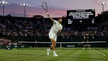 Fritz Saves Match Point to Finally Silence Shelton in Halle Thriller