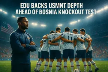 Edu Backs USMNT Depth Ahead of Bosnia Knockout Test